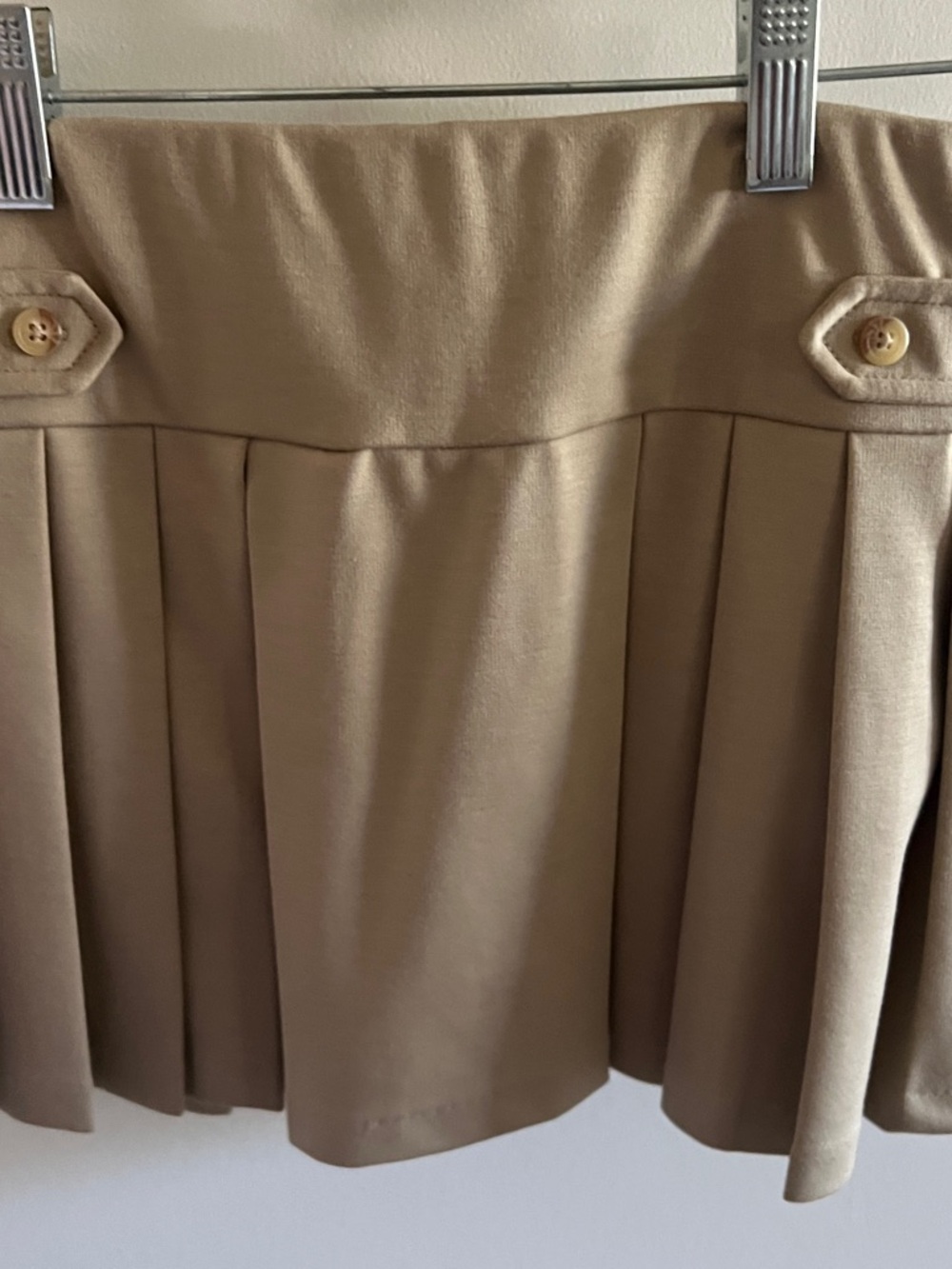 Polo by Ralph Lauren Light Tan Pleated Skirt - Picture 3 of 7
